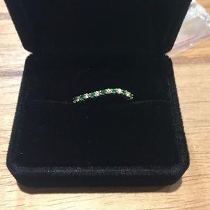 NEW! Diamond and Emerald Gold Ring